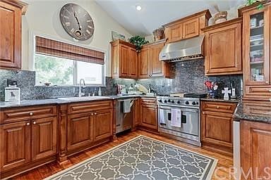Beautiful kitchen with stainless steel Viking appliances.