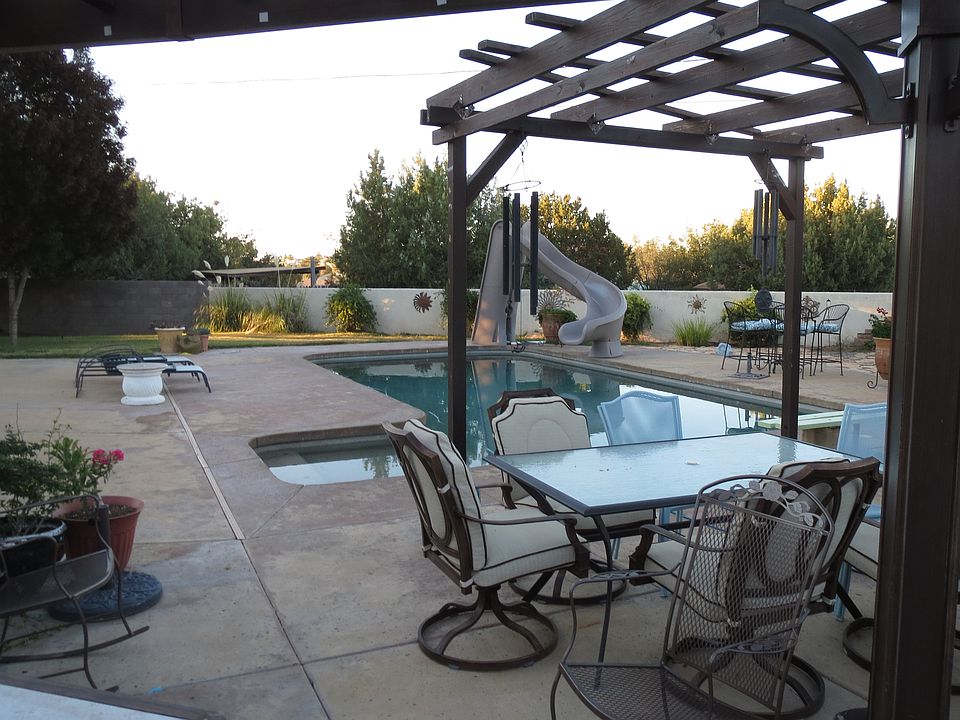 View of pool from pergola