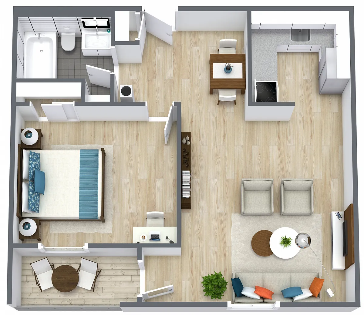 Floor plan A1BK-P