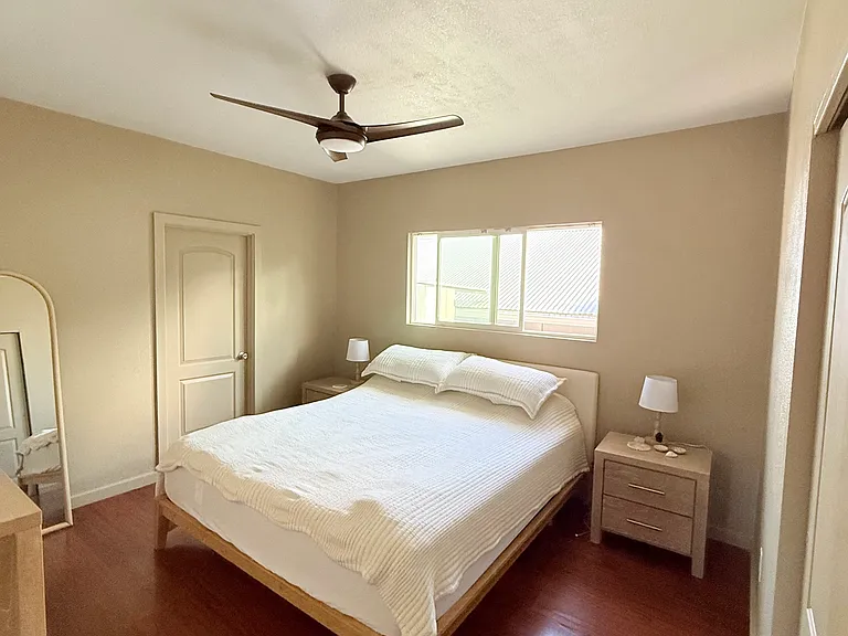 Master bedroom with King size bed
