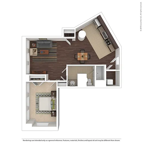 Floor plan One Bedroom