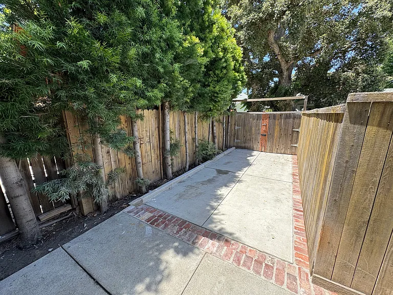 Enclosed backyard patio