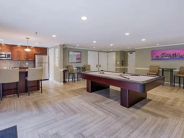 Pool table in Club room