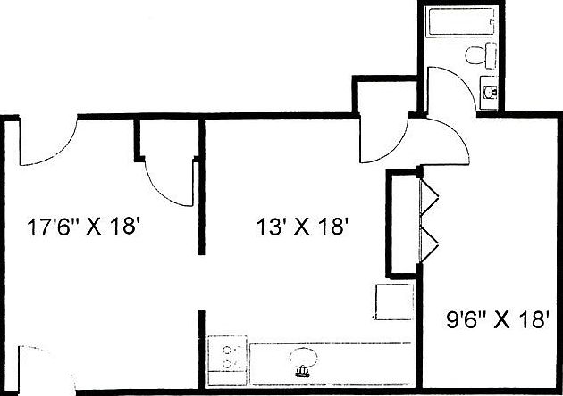 1 BDRM FLOOR PLAN