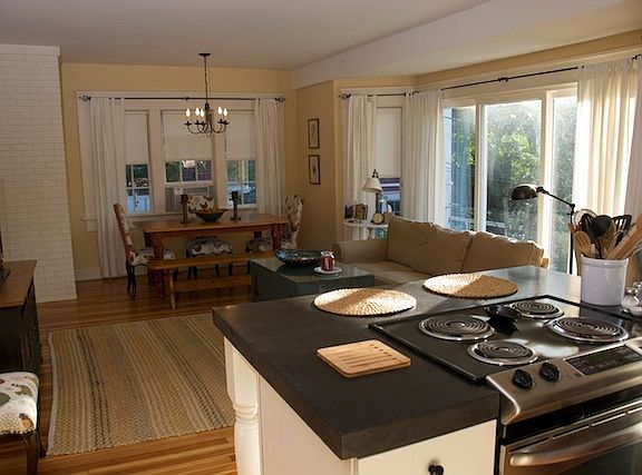 Kitchen/living/dining area