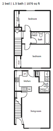 Floor plan Oak Leaf 2x1.5