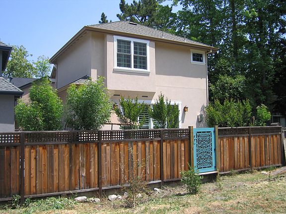 View of gate and home from trail