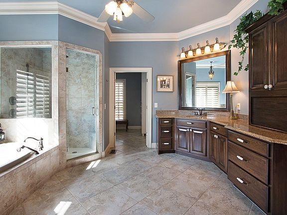 master shower with wall jets