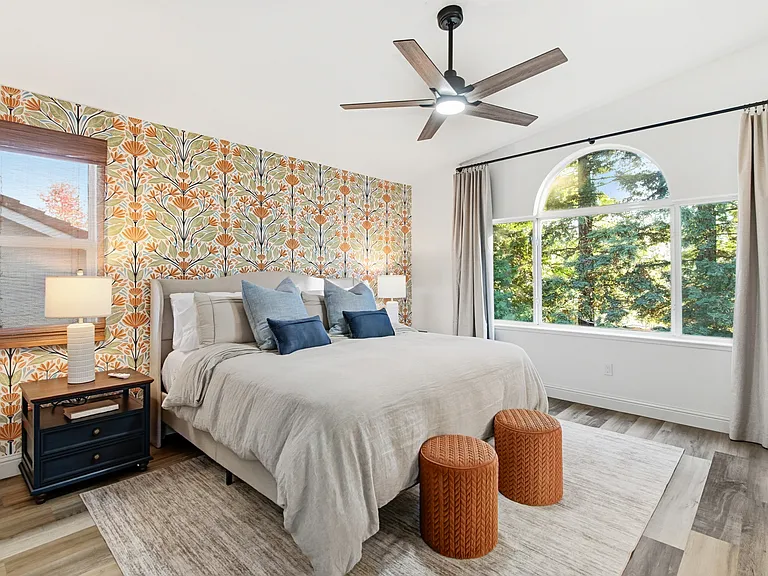 A chic and serene space to recharge after a day of adventure.