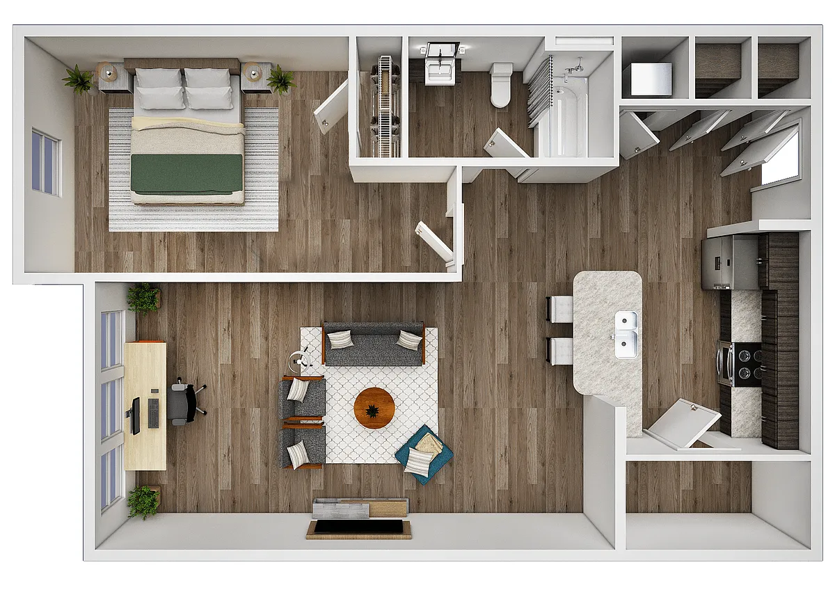 Floor plan 1 Bedroom