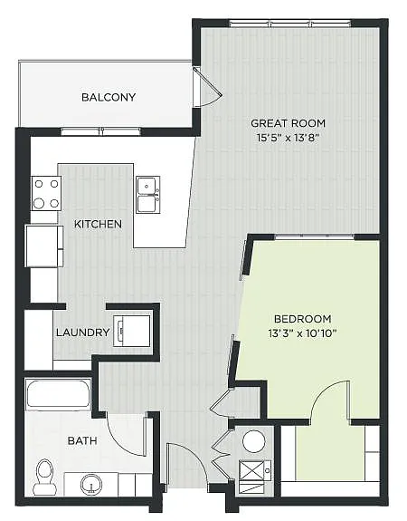 Floor plan Orchard Loft