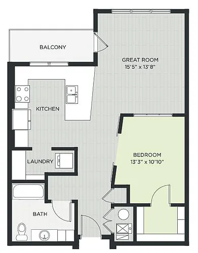 Floor plan Orchard Loft