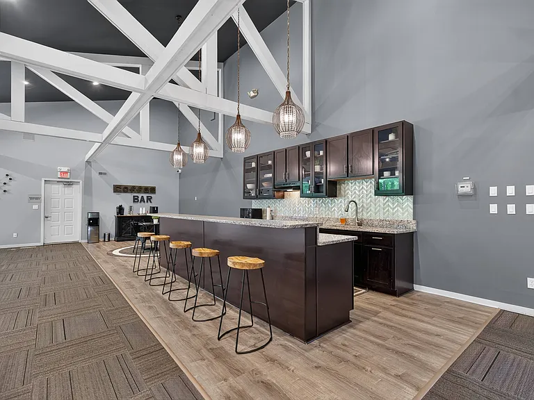 Luxury clubhouse at Eastwood Village Apartments in Clinton Township, MI.
