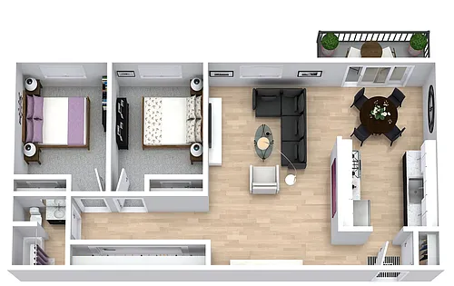 Floor plan 2 Bedroom