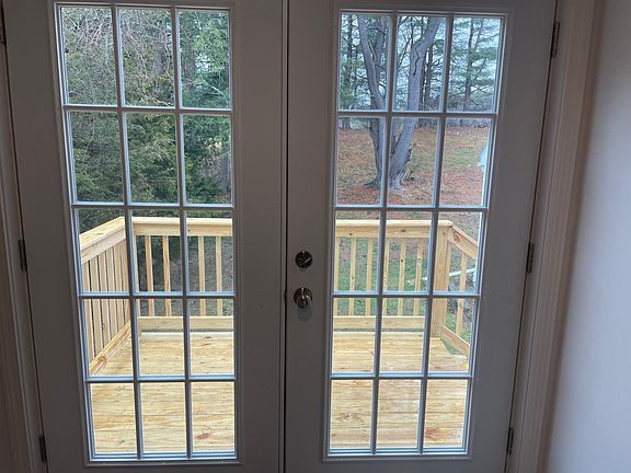 Front French doors.