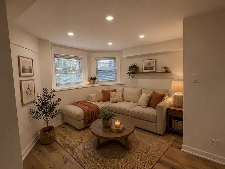 Used AI to see what it would look like with furniture etc.