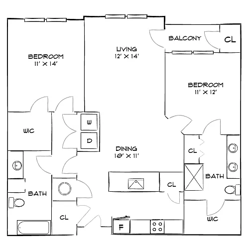 Floor plan Design 2B