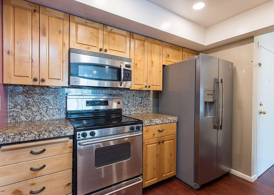 Double door fridge with ice maker, conviction bake oven
