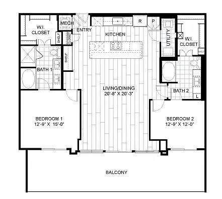 Floor plan 2R