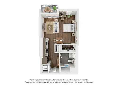 Floor plan Studio S1-1