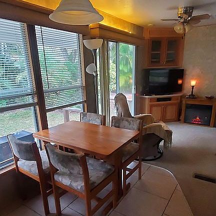 Dining and living w/fireplace