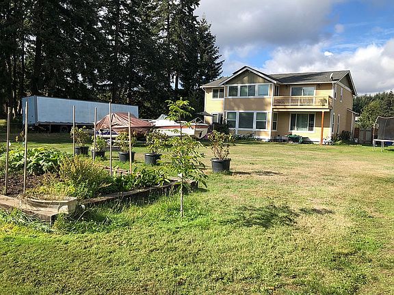 Backyard and backside of the