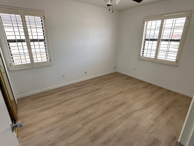 1st bedroom with full bath and closet