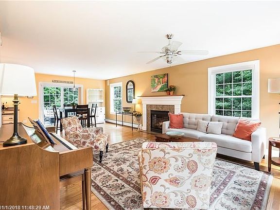 Open Concept area for living complete with Gas fireplace.  No need to cut OR stack wood!