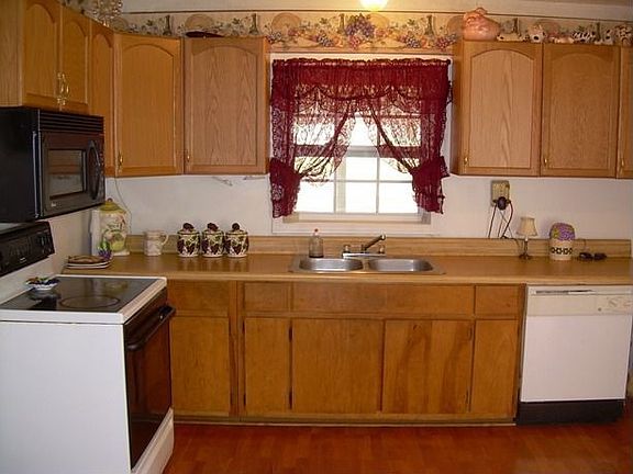 Kitchen with hardwoods