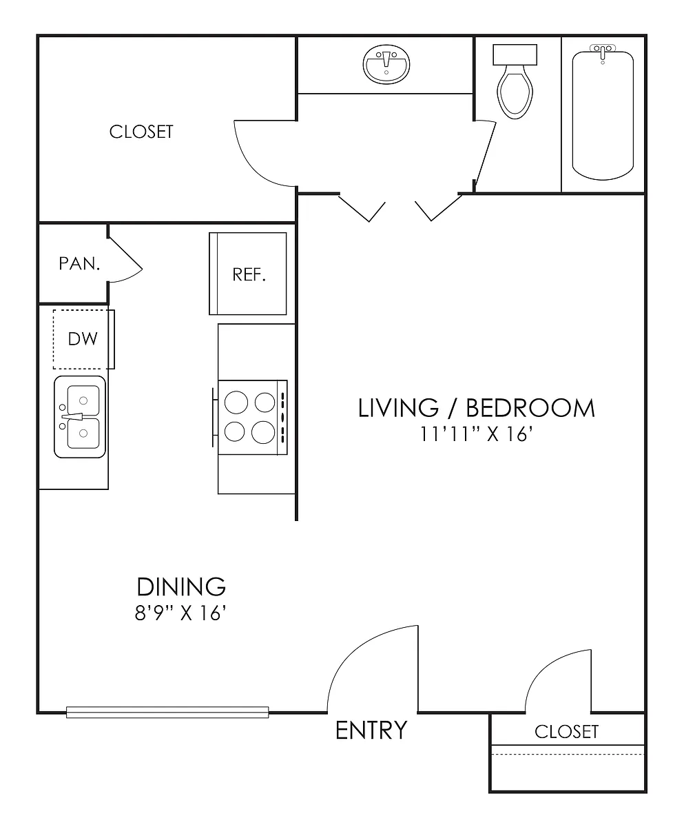 Floor plan Studio