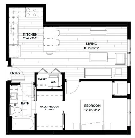 Floor plan Flats | Olive 4