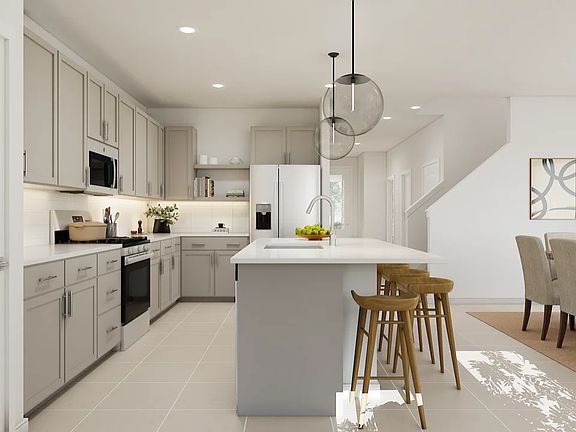 Kitchen with undercabinet lighting