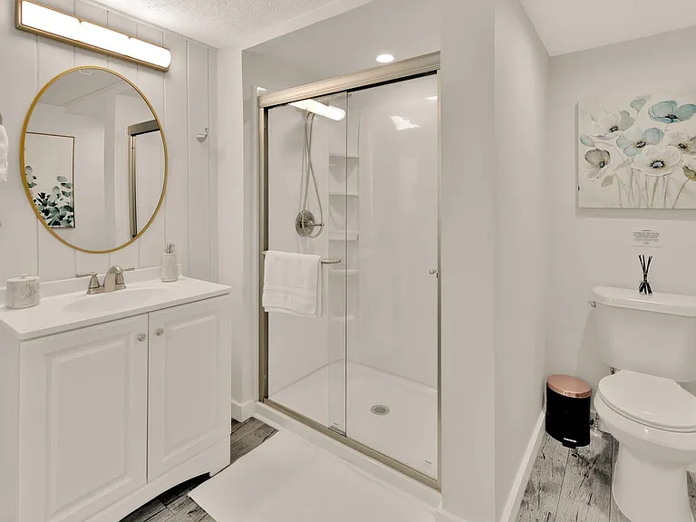 Bathroom with laundry