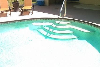 Entrance of pool