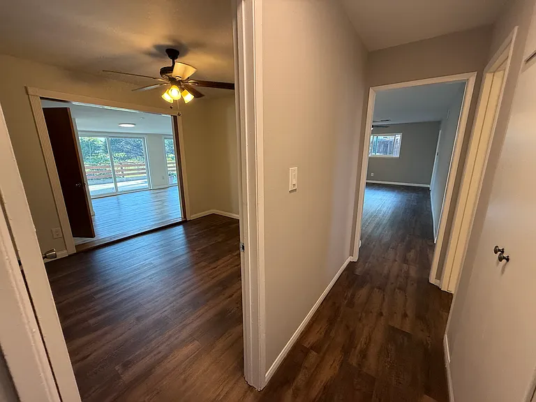 Hallway + Bedroom 3/office