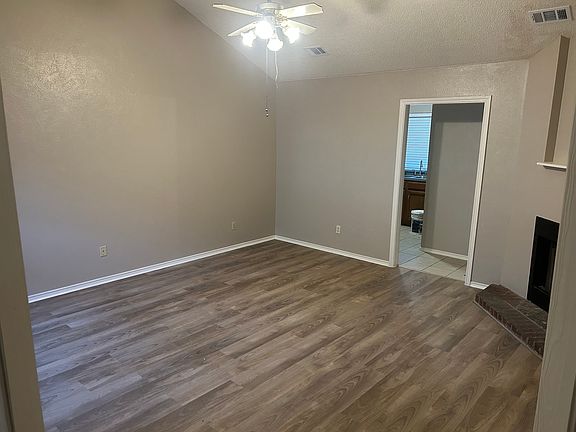 Living Room with Vaulted Ceiling