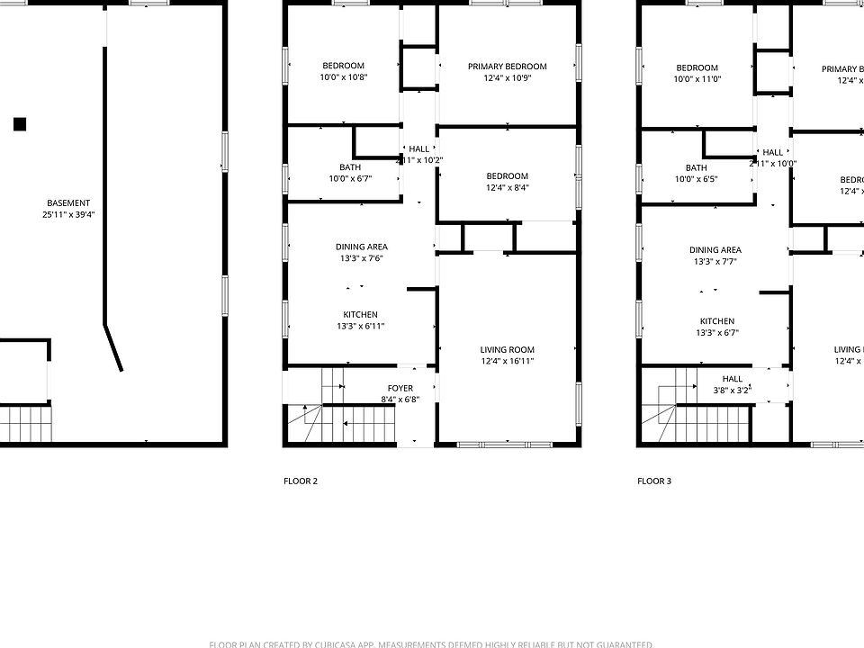 Basement, lower unit and upper unit