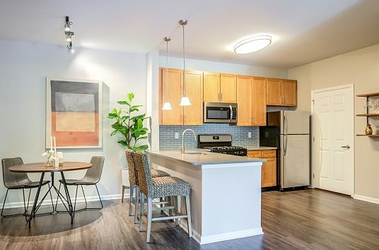 Dining area and kitchen