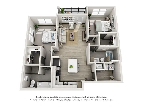 Floor plan B3