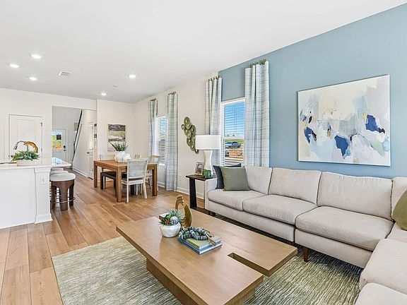 Enjoy cozy nights or get-togethers in the great room.