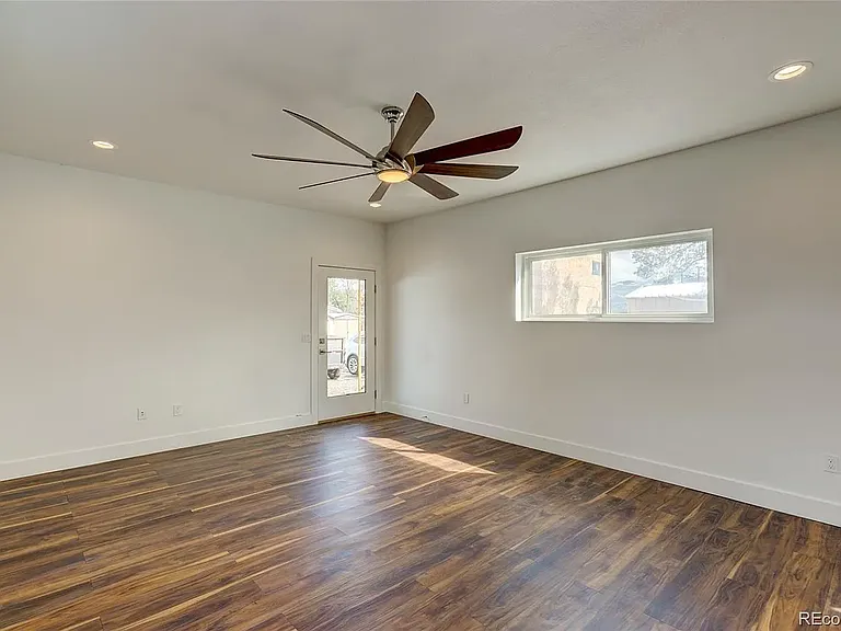 Living room to back door