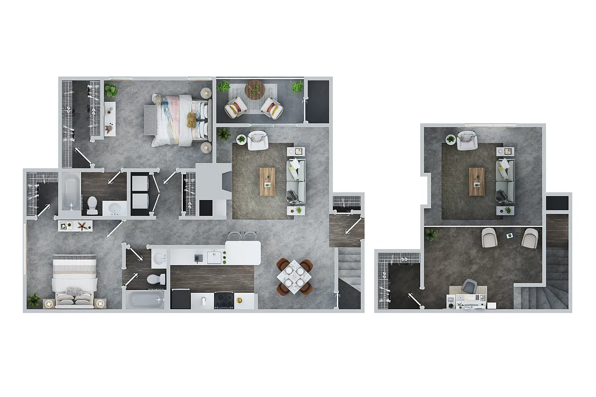 Floor plan Baldwin West W/Loft