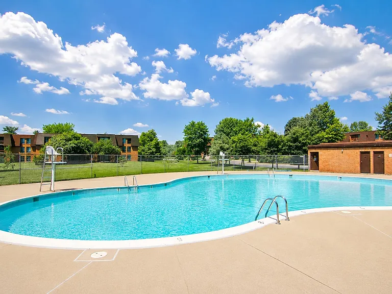 Pool with sundeck