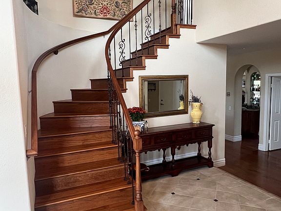 Wood Staircase & Entry Way