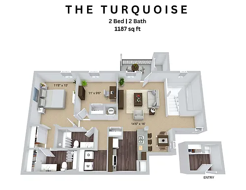 Floor plan The Turquoise