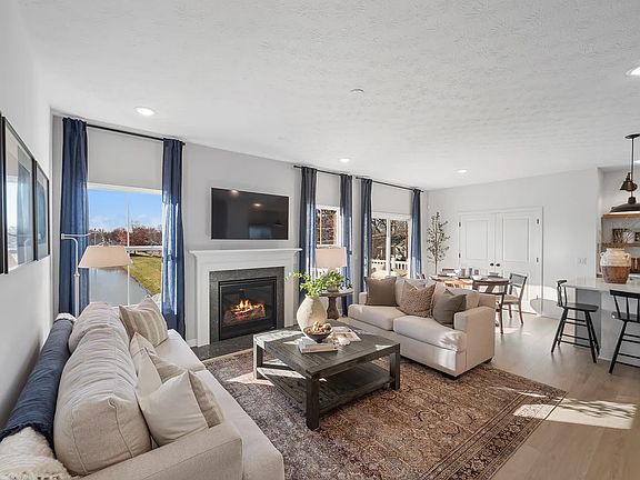 Great room with optional fireplace