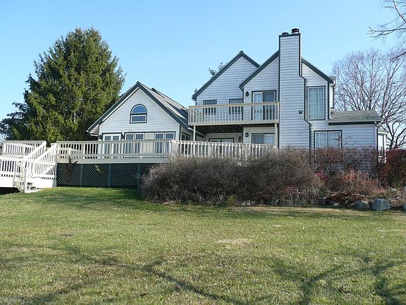 River-facing side, decks