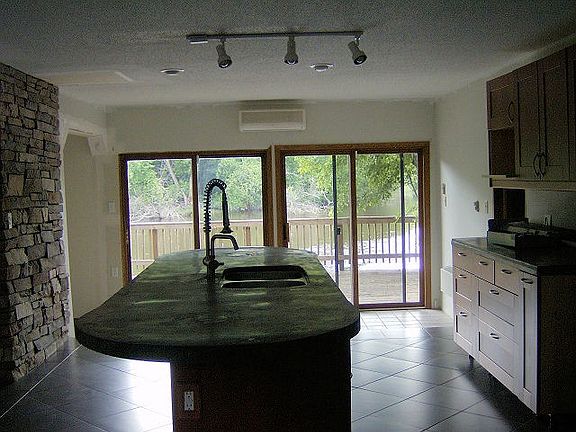 Kitchen with Cement Counters