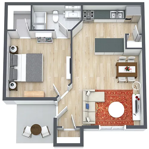Floor plan One Bedroom