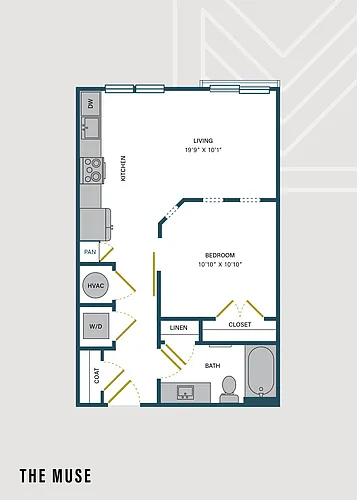 Floor plan The Muse | Studio